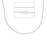 Damen Halskette aus 18 Karat Gold in Weissgold - MCC023BB
